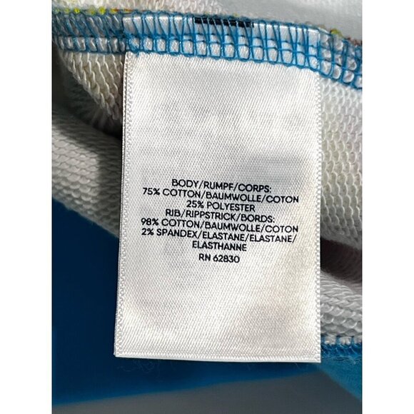 Lands End Serious Sweats Bold Floral Crewneck Sweatshirt Beach Colorful Large - Picture 7 of 8